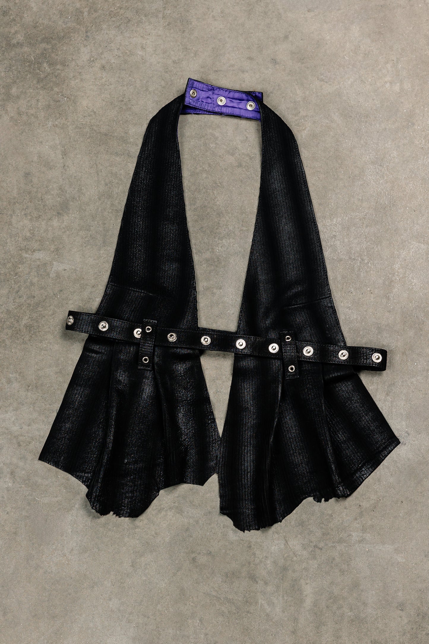 Tearless Lamb Leather Halter Top
