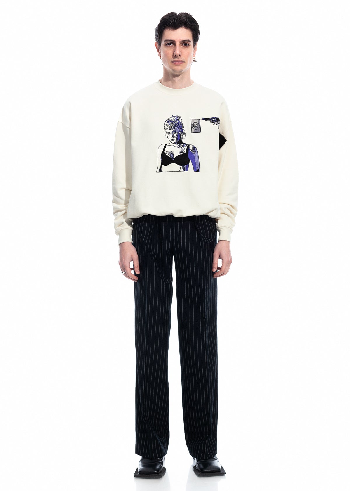 Tearless Highway Organic Cotton Crew Neck Sweater