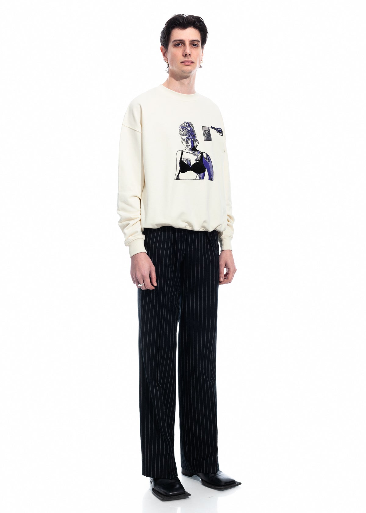 Tearless Highway Organic Cotton Crew Neck Sweater