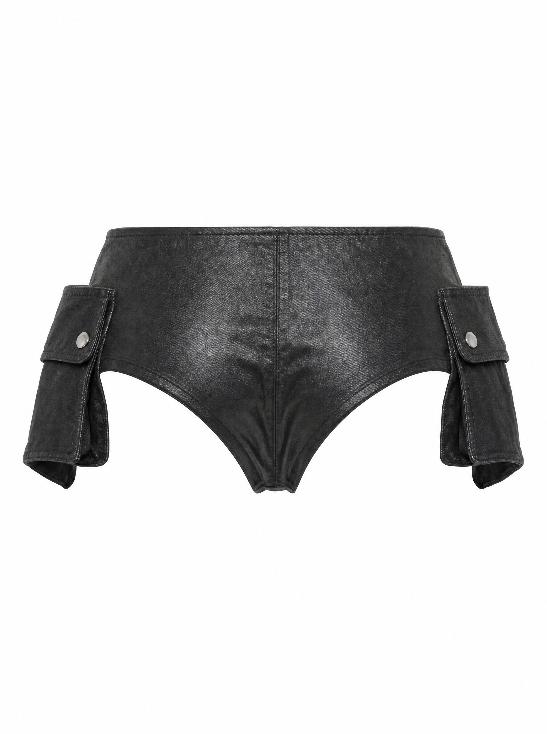 Hand-Varnished Denim Cargo Briefs